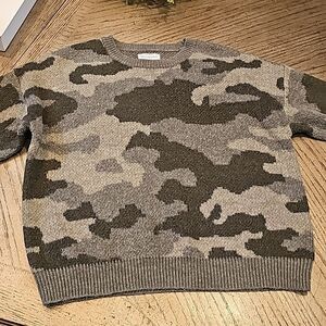 Camo crew neck sweater size S Lucky Brand